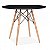 Mesa Eiffel DSW Laqueada Eames Preto 0,80 Cm - Imagem 1