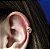 PAR DE PIERCING DOURADO COM ZIRCÔNIA - Imagem 1