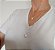 CONJUNTO COLAR GOTA M e P BANHADO EM PRATA - Imagem 2