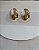 CONJUNTO COLAR E BRINCO OVAL RISCADO BANHADO EM OURO - Imagem 3