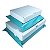 Kit Mini Envios Papelão Branco e Envelopes Verde Azul. - 10 Cx. 16x11x3 + 10 Cx. 24x16x4 + 10 Env. 19x25 + 10 Env. 30x20 - Imagem 1