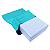 Kit 5 Caixas de Papelão Branco 26x19,5x8 + 5 Envelopes 32x40 Verde Azulado - Imagem 3