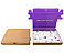 Caixa de Papelão com Papel Cartão - 24x16x4 - Espero que você ame - Roxa - Imagem 1