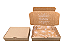 Caixa de Papelão Kraft com Branco - 16x11x3 - Flores - Gratidão (Interna) - Imagem 1