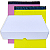 Kit 10 Caixas de Papelão 26x19x6 + 10 Envelopes de Segurança (Rosa e Amarelo) - Imagem 1
