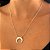 Colar Lua Crescente – Semijoia Banhada a Ouro 18k - Imagem 1