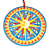 Mandala em cerâmica Sol e Lua - Imagem 1