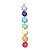 Decoração 7 Chakras em Cerâmica Artesanal - Imagem 1