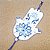 Decoração Hamsa ou Mão de Fátima Azul em Cerâmica - Imagem 3