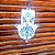 Decoração Hamsa ou Mão de Fátima Azul em Cerâmica - Imagem 4