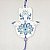 Decoração Hamsa ou Mão de Fátima Azul em Cerâmica - Imagem 2