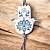Decoração Hamsa ou Mão de Fátima Azul em Cerâmica - Imagem 1