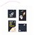Kit Quadrinhos Astronauta Decoração 4 Peças - Imagem 1