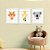 Kit Quadrinhos Animais Decoração Quarto do bebê - Imagem 2