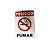 Adesivo Proibido Fumar - Imagem 1