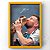 Quadro Messi "Beijo Na Taça" + Autógrafo Digital - Imagem 3