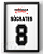 Quadro Sócrates Camisa 8 - Imagem 1