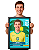 Quadro (SUA FOTO) Jogador Estilo Figurinha 2026 - Imagem 1