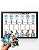 Quadro Messi Arte Todas As Copas + Figurinhas PARA COLAR - Imagem 1