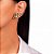 Brinco Ear Cuff Liso Cristal Verde - Imagem 1