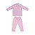 Pijama Comprido Listras Rosa e Branco em Algodão Pima Peruano (Popeline) - Imagem 3