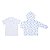 Conjunto Camisa Polo Branca detalhe Azul & Casaco Lagosta em Algodão Pima Peruano - Imagem 1