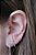 Brinco Piercing Hear Hook Prata925  Aro Torcido - Imagem 2