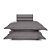 Jogo de Cama King Karsten 180 Fios Percal Liss Grafite - Imagem 1