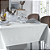 Toalha de Mesa Karsten Sempre Limpa Mendi Branco 1,60x 2,70m - Imagem 1