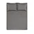 Jogo de Cama Queen Karsten 180 Fios Percal  Liss Grafite - Imagem 3