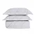 Colcha com Porta Travesseiro Casal 100% Algodão Figoli Branco/Legno- Trussardi - Imagem 1