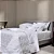 Jogo de Cama Queen  100% Algodão Fiorita Branco- Trussardi - Imagem 2