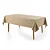 Toalha de Mesa Retangular 12 Lugares Roman Bege- Karsten - Imagem 1