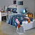 Jogo de Cama Infantil Döhler Astronauta Azul 130 Fios - Imagem 1