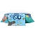 Jogo de Cama Infantil Döhler Sea Fun Azul 130 fios 3 peças - Imagem 4
