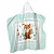 Toalha de Banho Döhler com Capuz Baby Raposa Verde 90x70cm - Imagem 1