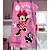 Toalha de Banho Infantil Döhler Minnie 12  Rosa - Imagem 1