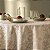 Toalha de Mesa Retangular 6 Lugares Roman Bege - Imagem 5