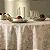 Toalha de Mesa Retangular 6 Lugares Roman Bege - Imagem 2