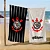 Toalha de Banho e Praia Döhler Corinthians Preta - Imagem 2