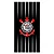 Toalha de Banho e Praia Döhler Corinthians Preta - Imagem 1