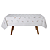 Toalha de Mesa Retangular Döhler Clean Arabella Diana 6 Lugares - Imagem 3