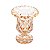 Vaso com Pe de Vidro Ambar Diamond 14,5x11,5cm LYOR - Imagem 1
