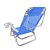 Cadeira de Praia Reclinavel 5 Posicoes Topline Azul 120kg ZAKA - Imagem 2