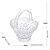 Cesta Decorativa de Cristal com Alça Diamond Star LYOR - Imagem 8