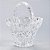 Cesta Decorativa de Cristal com Alça Diamond Star LYOR - Imagem 5
