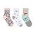 Kit 3 pares de meias Femininas Cano Médio Estampas Selene 7451 - Imagem 1