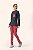 Pijama longo feminino afetos reais com legging de cotton e blusa mescla grafite - Lua Encantada - Imagem 1