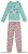 Pijama infantil menina longo raposinha verde e rosa estampado - Malwee - Imagem 1
