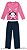 Pijama longo infantil menina coelho rosa e azul - Malwee - Imagem 1
